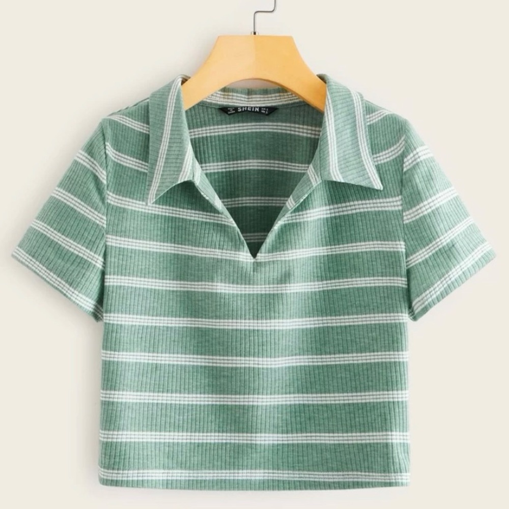 Cropped Polo Top